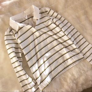 Girls collared striped top